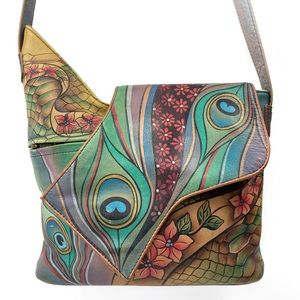 ANUSCHKA Boho Vintage Painted Purse